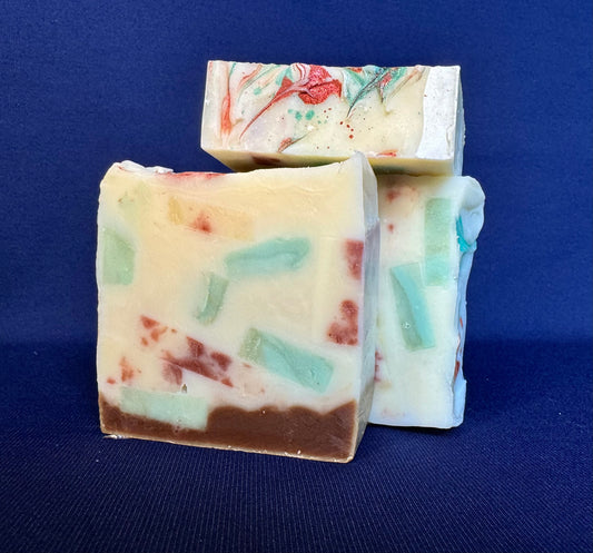 Yuletide Blessings- Peppermint Bark Spell Soap